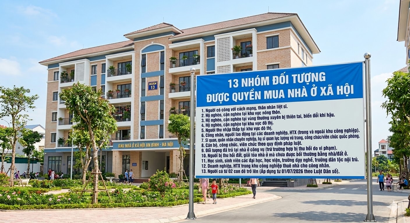 13 Nhóm đối tượng được quyền mua nhà ở xã hội